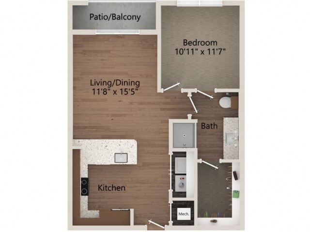 Floor plans are artist’s rendering. All dimensions are approximate. Actual product and specifications may vary in dimension or detail. Not all features are available in every apartment. Prices and availability are subject to change. - A2