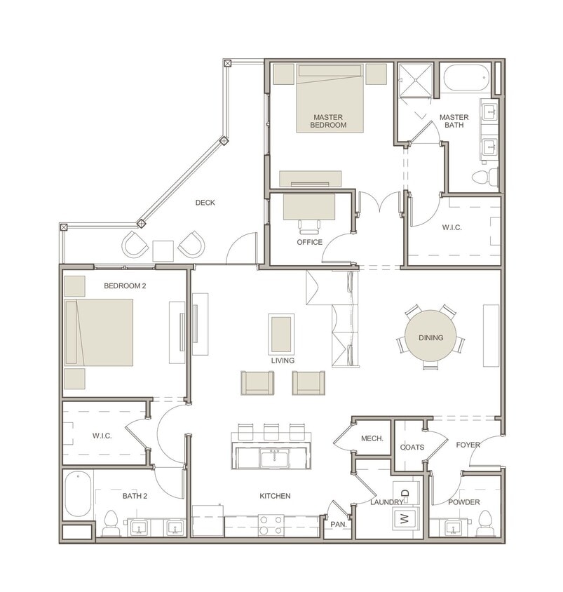 WaterWalk at Shelter Cove Towne Centre - B2A - 2 Beds - 2 Baths - 1562 Sq. ft. - B2A