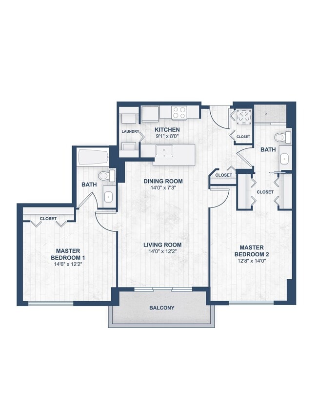Floor Plan - 2/2 CORSICA