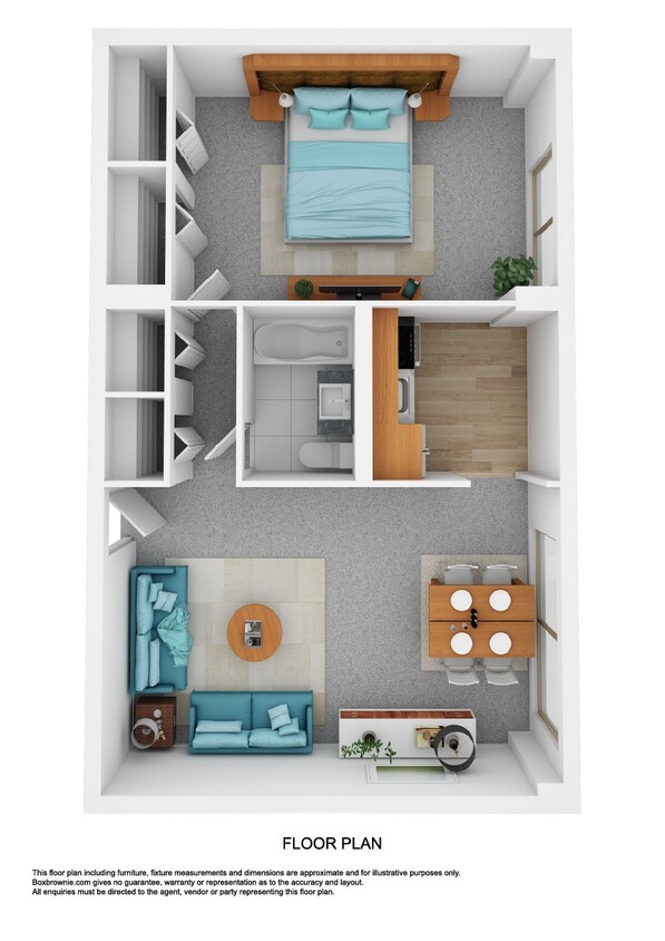 Floor Plan - 1 Bedroom