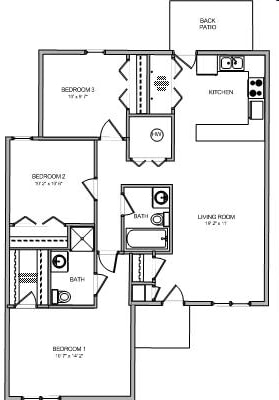 3BR/2BA - 410B