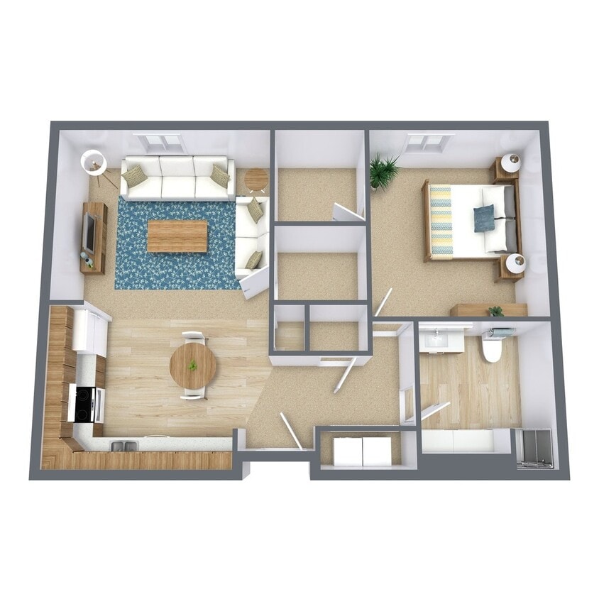 Floor Plan - One Bedroom 175A