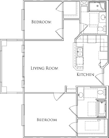 Floor Plan - Unit 2B