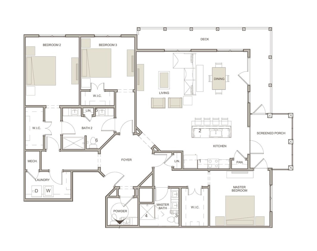 WaterWalk at Shelter Cove Towne Centre - C1 - 2 Beds - 2 Baths - 1947 Sq. ft. - C1