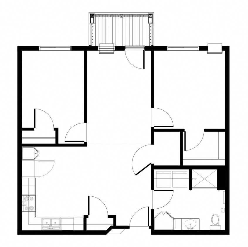 Floor Plan - Two Bedroom