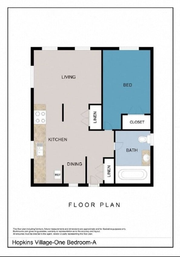 Floor Plan - One Bedroom