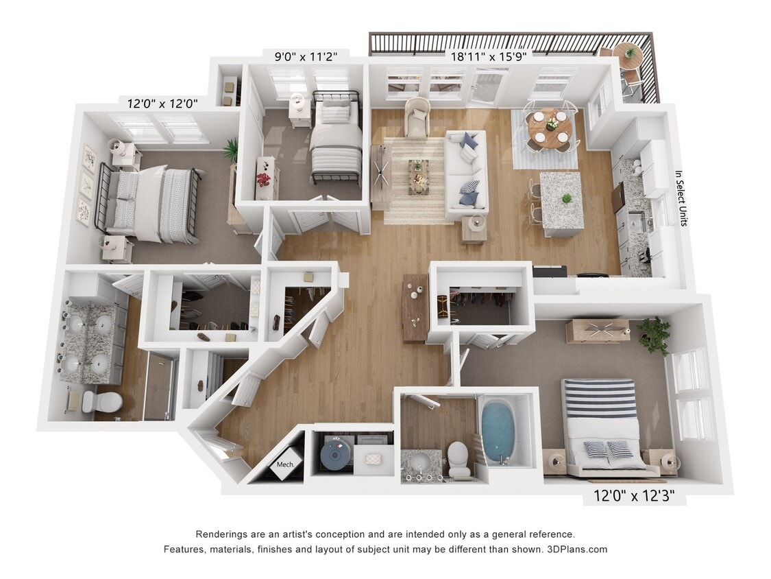 Floor Plan - C1B - Amethyst