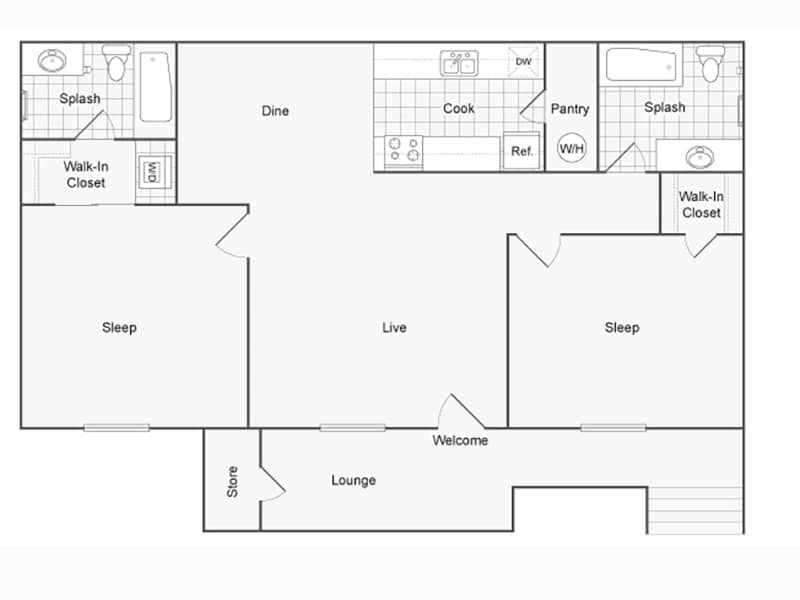 Floor Plan - Jade Renovated