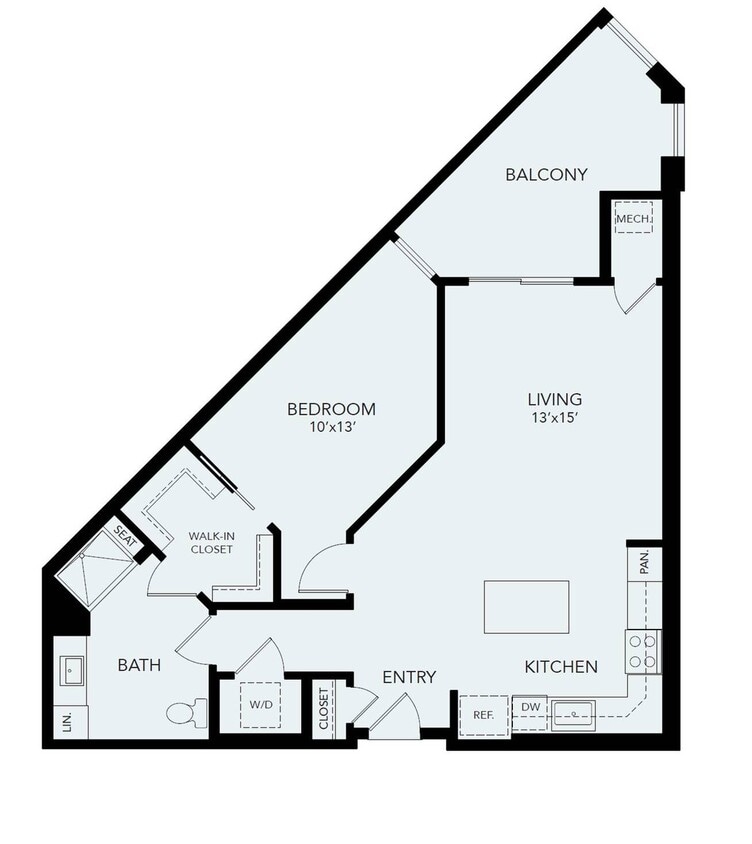 A2b | 1 bed 1 bath | 905 sq ft - A2b