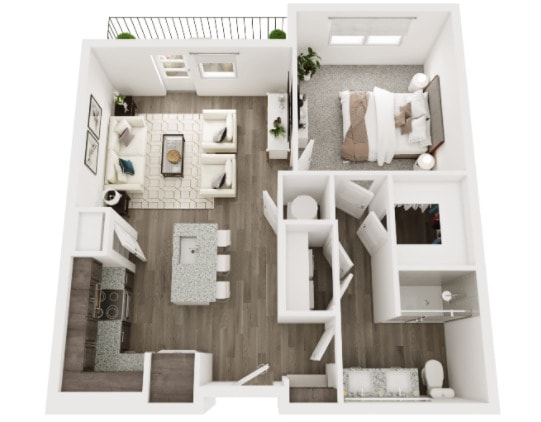 Floor Plan - A2- The Luxe