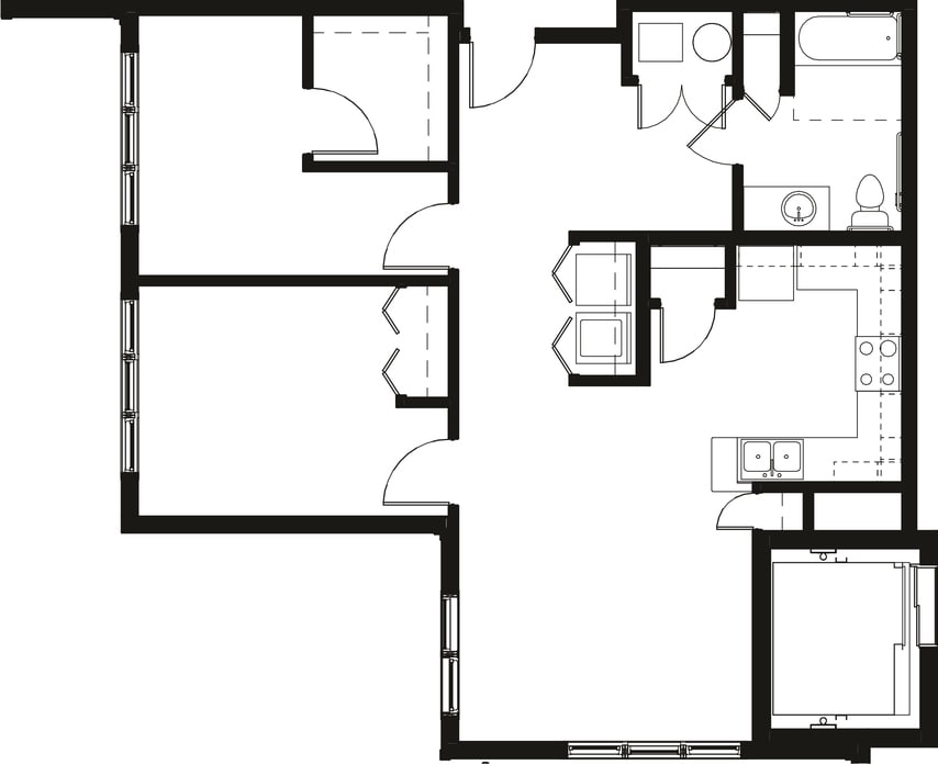 Floor Plan - The Ella 60%