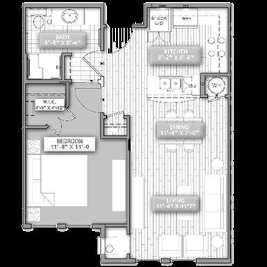 1BR/1BA