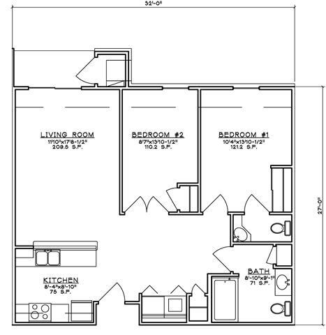 Floor Plan - 2 Bedroom Unit