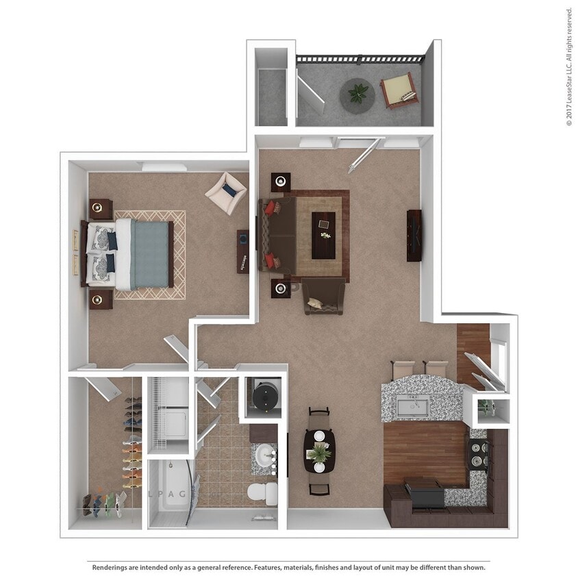 Floor Plan - 1 BD Executive