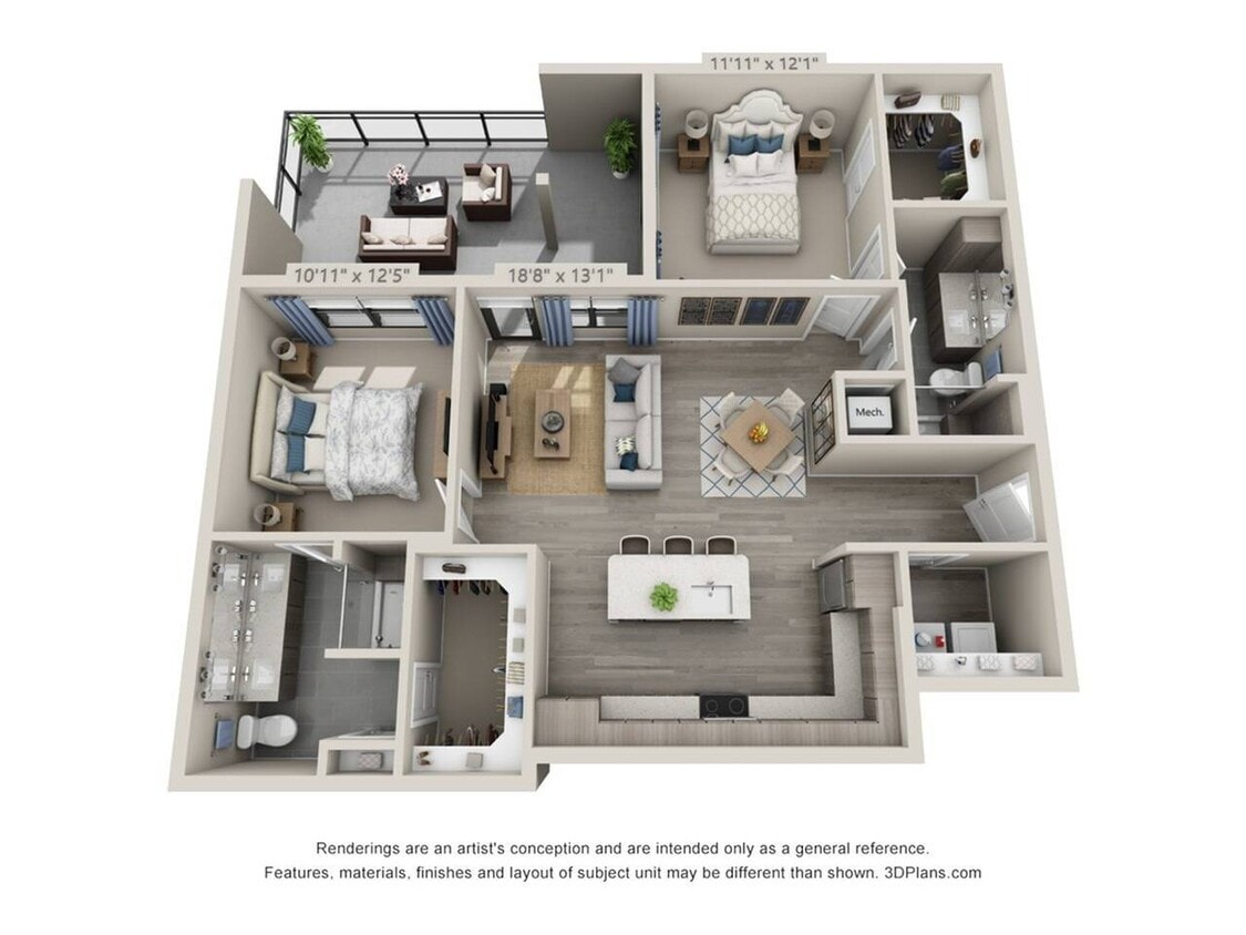 B3B Floorplan - B3C