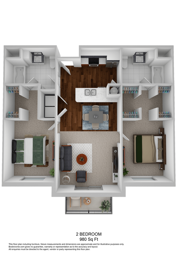 Floor Plan - 2X2 C