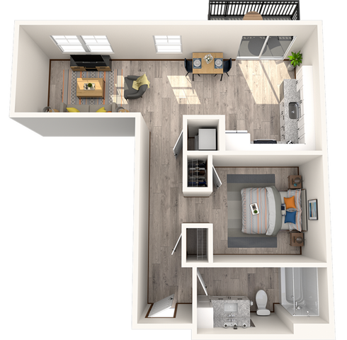 Studio, 1 bathroom - S3