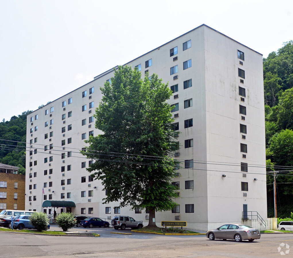 View from the southwest - Elkhorn Tower Apartments