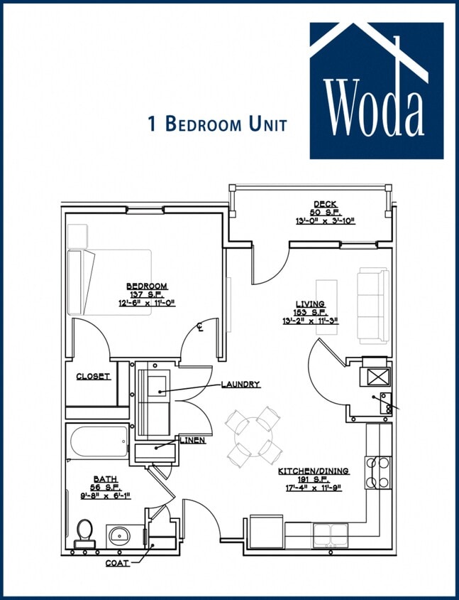 Floor Plan - One Bedroom