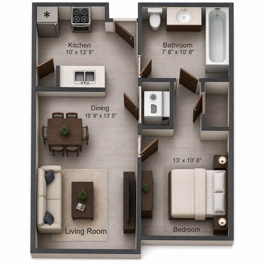 Floor Plan - 1X1 A