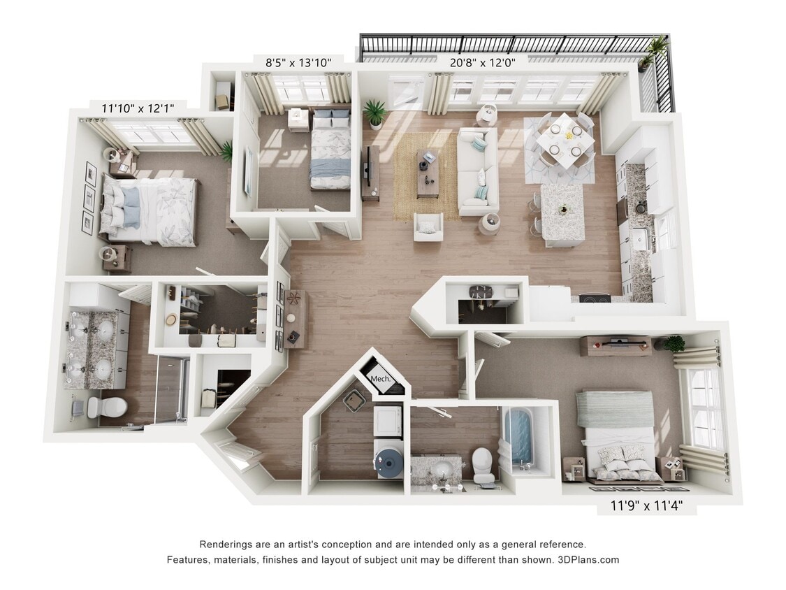 Floor Plan - B2 - Carolina