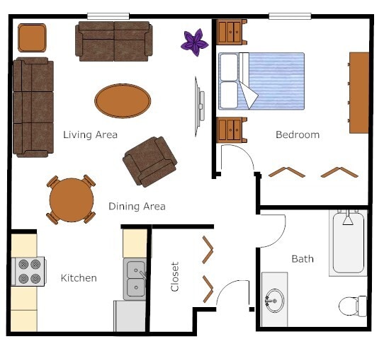 Floor Plan - 1B60