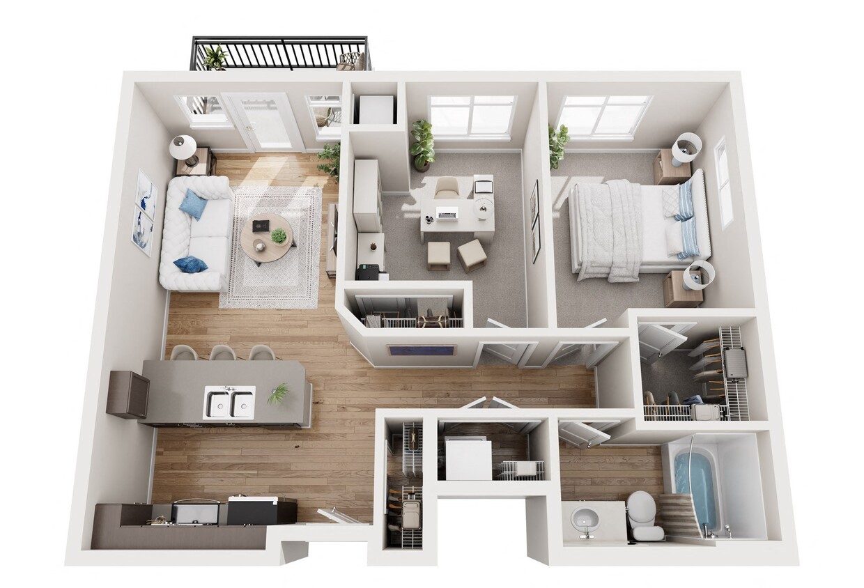 Floor Plan - 2x1 - C1
