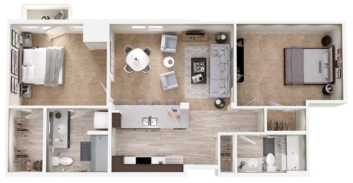 Floor Plan - 2x2 - D3