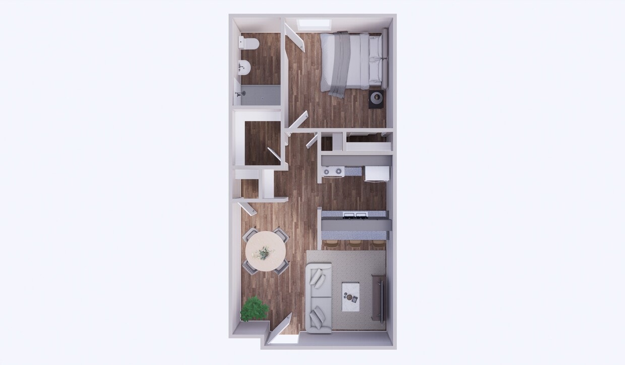 Floor Plan - 1 Bedroom
