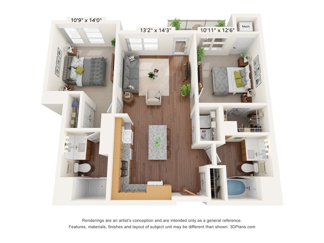 Floor Plan - Two Bedroom A