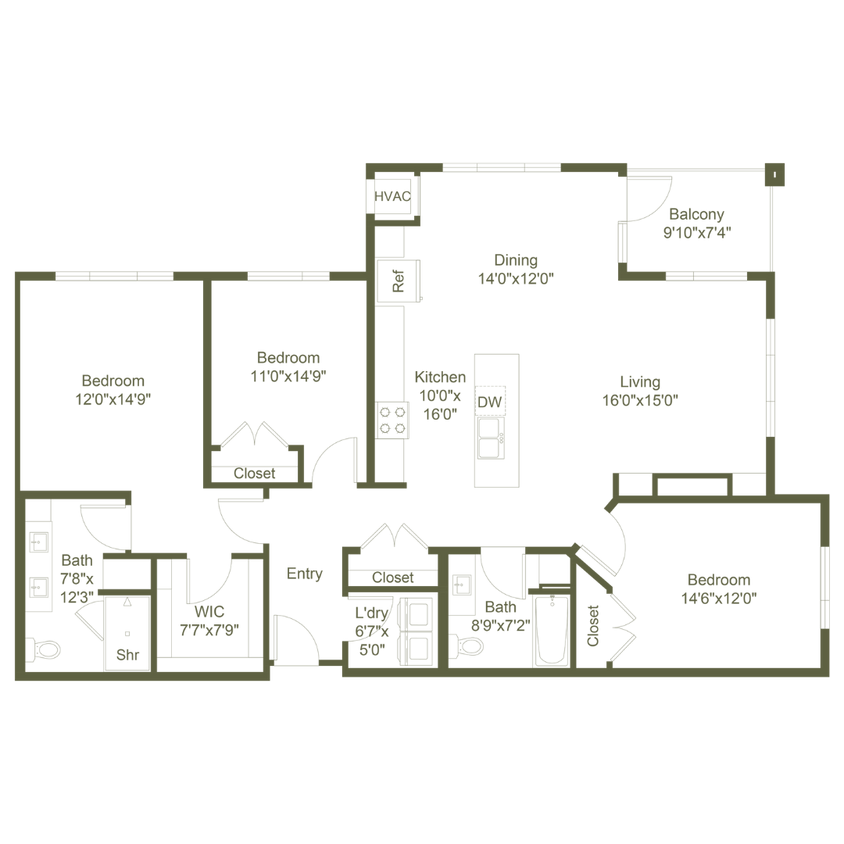 Floor Plan - Highcroft - D2