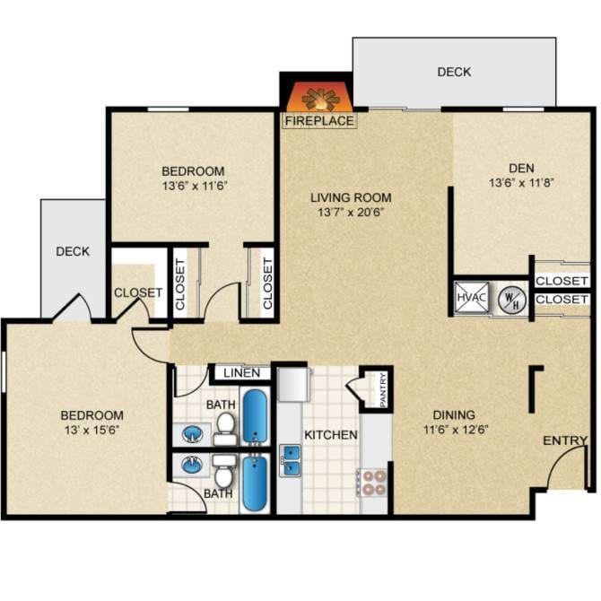 Floor Plan - Monterey (B3)