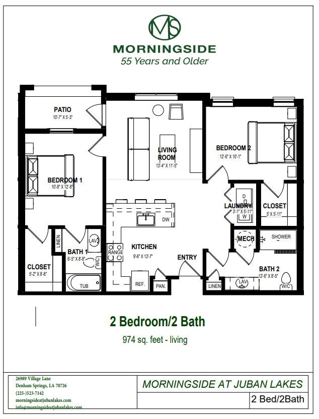 Floor Plan - Two Bedroom