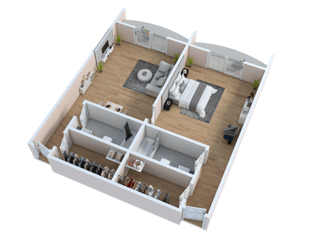 Floor Plan - One Bedroom