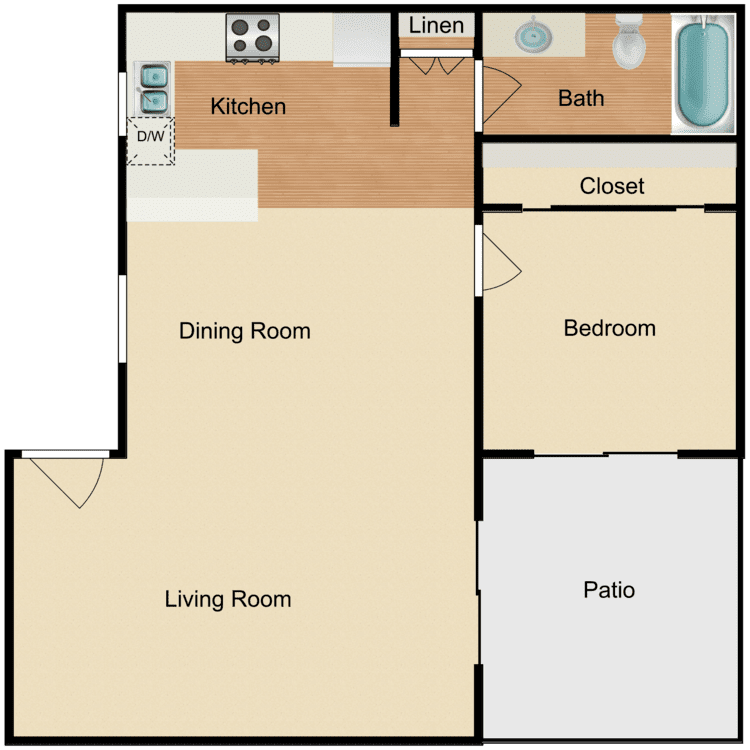1B660_486687.png - 1 Bed 1 Bath