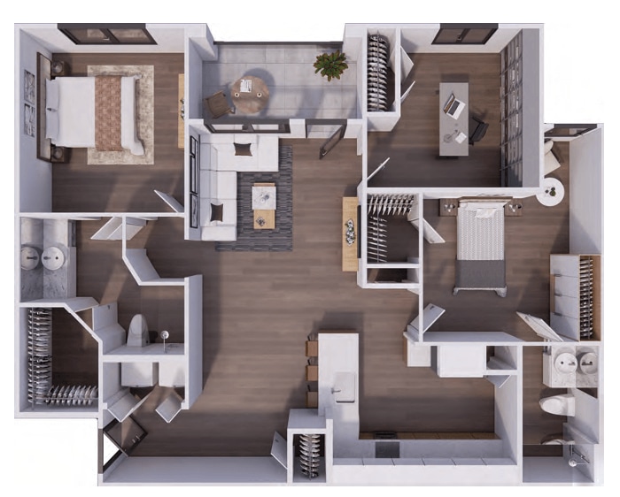 Floor Plan - B2 Cottage With Den