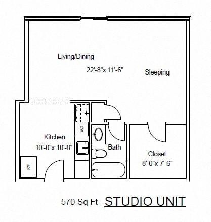 Floor Plan - Studio