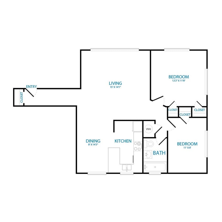 Floor Plan - Two Bedroom A
