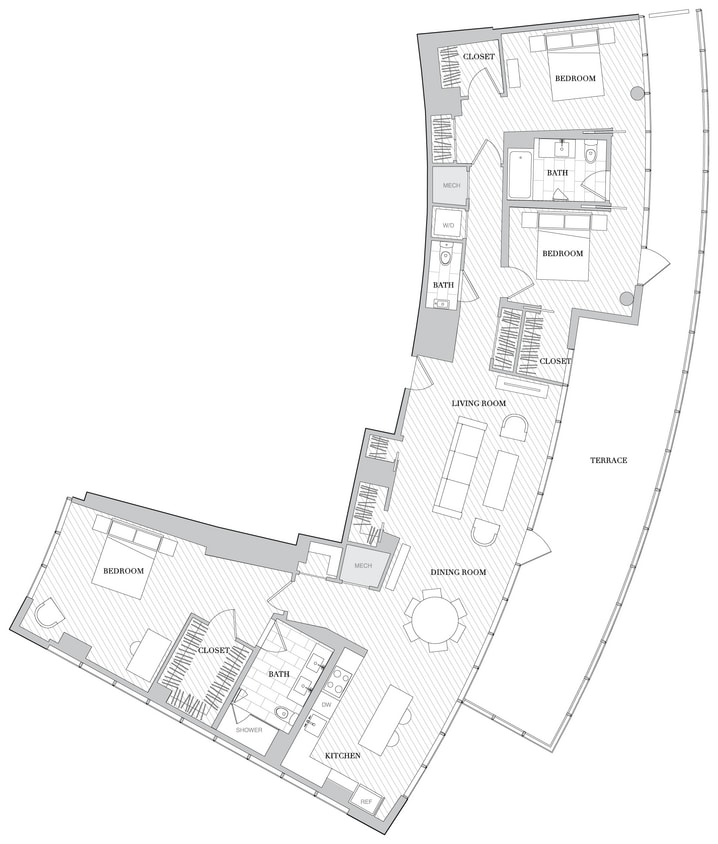 Floor Plan - 3 Bed 2 5 Bath B3 5B