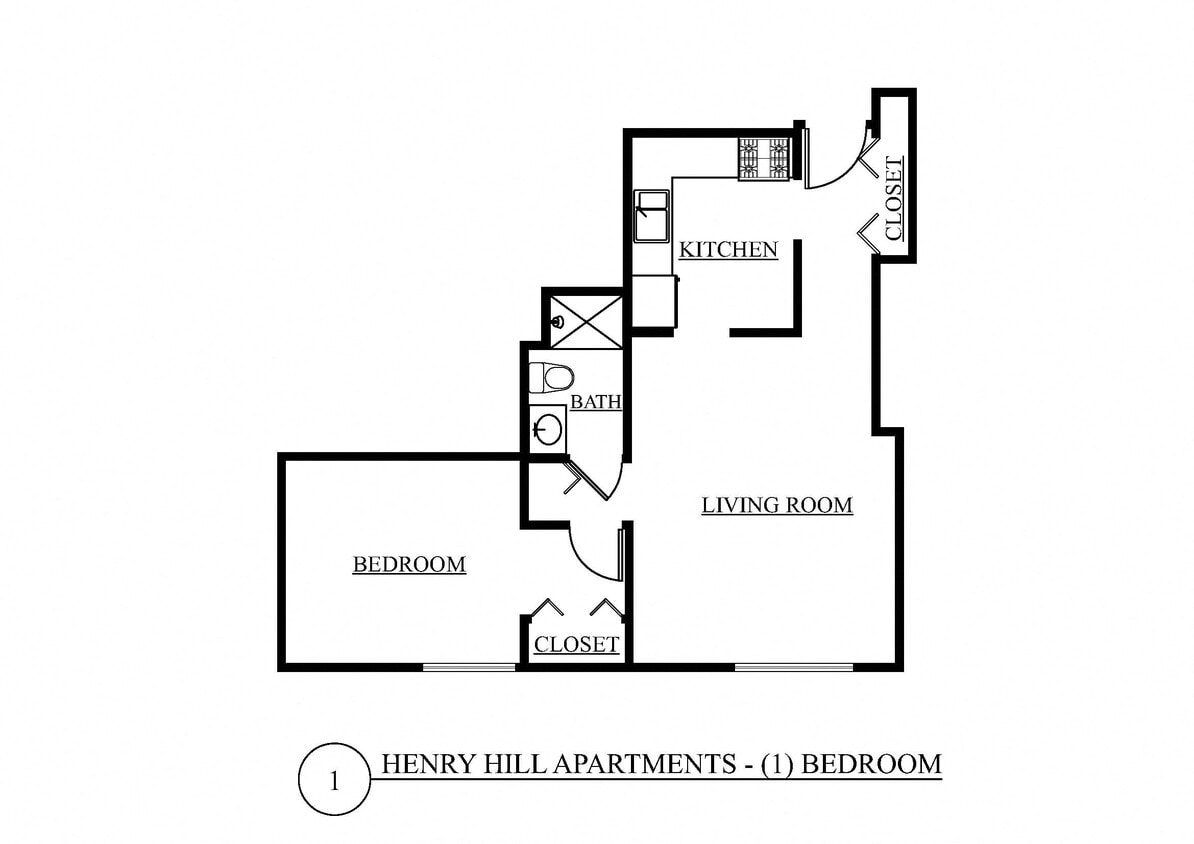 Floor Plan - One Bedroom A
