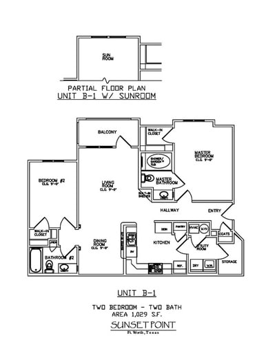Unit B-1 - 2 Bedroom