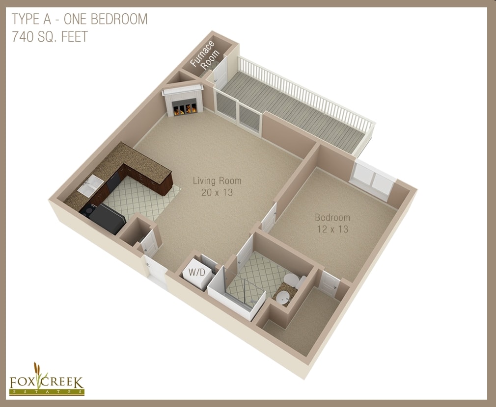 Type A - 1 Bedroom