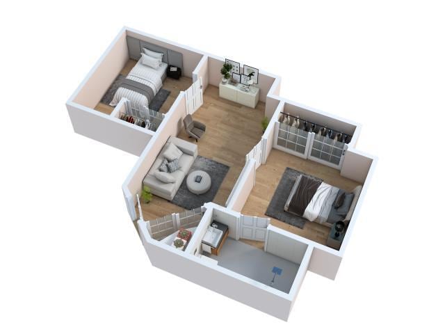 Floor Plan - Two Bedroom