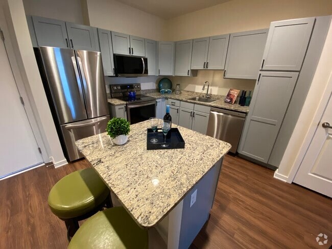 1 BR, 1BA Den -730 SF-Kitchen - Bella Vita Senior Living Rental