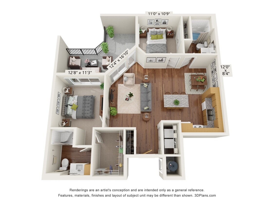 Floor Plan - Two Bedroom - C