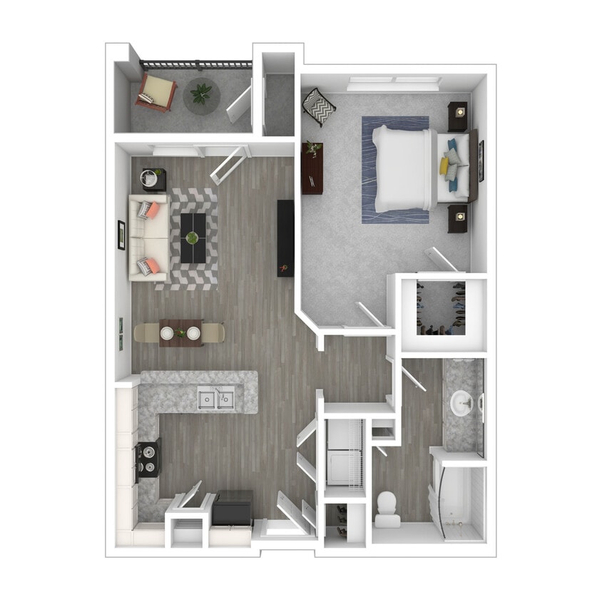 Floor Plan - The Elizabeth (60% Income Restrictions Apply)