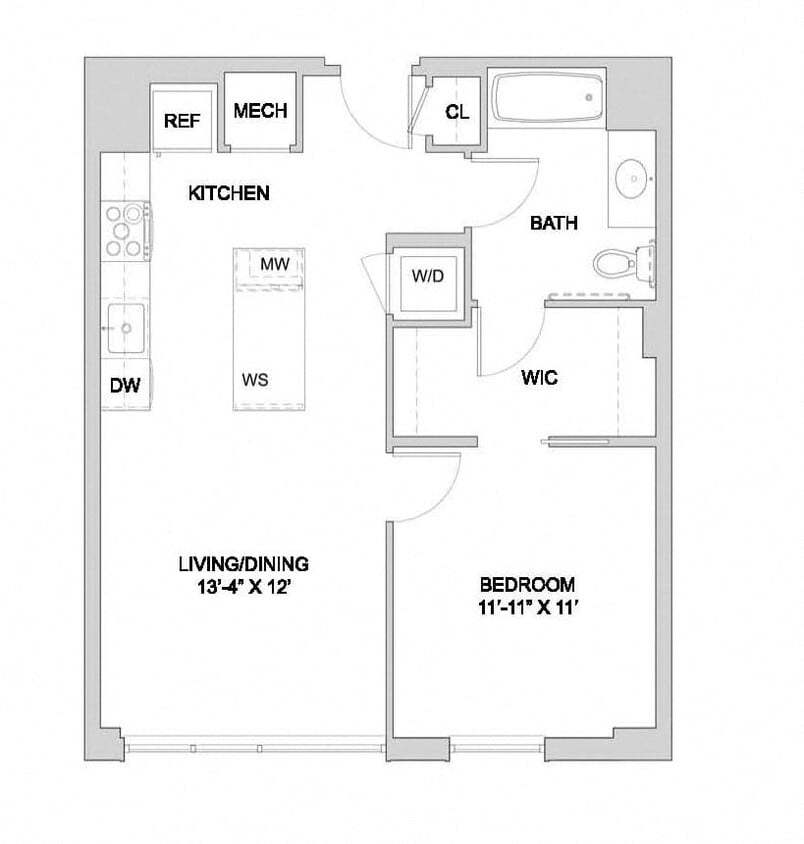 Floor Plan - 1 Bed_1 Bath-A2_1BR_B_Ansi A