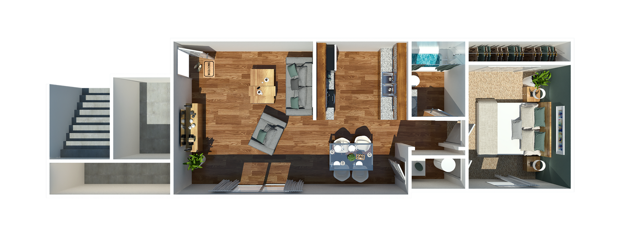 One Bedroom - One Bedroom One Bathroom