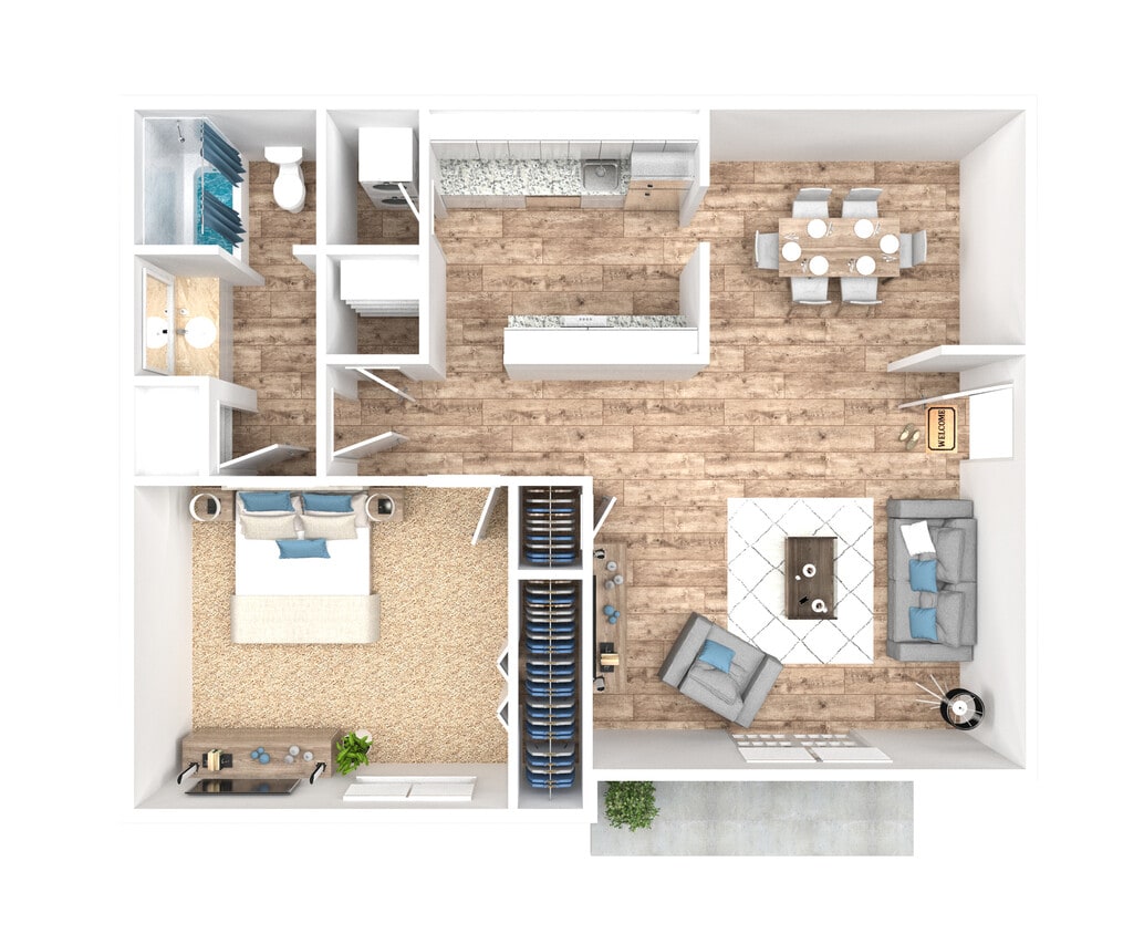 1 Bedroom 1 Bath - The Kenny
