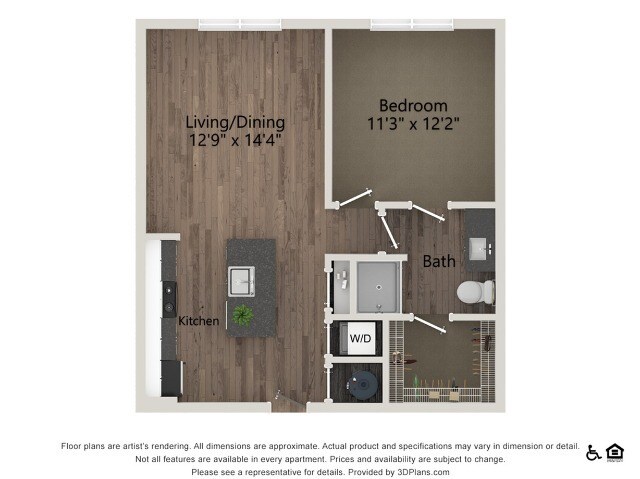 A0 | 1 bed 1 bath | 675 Sq Ft - A0